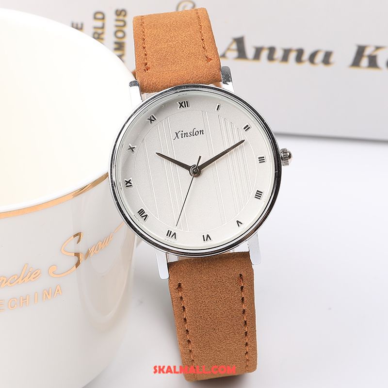 Armbandsur Dam Liten Bröstkorg Enkel Retro Blommor Elegant Köpa