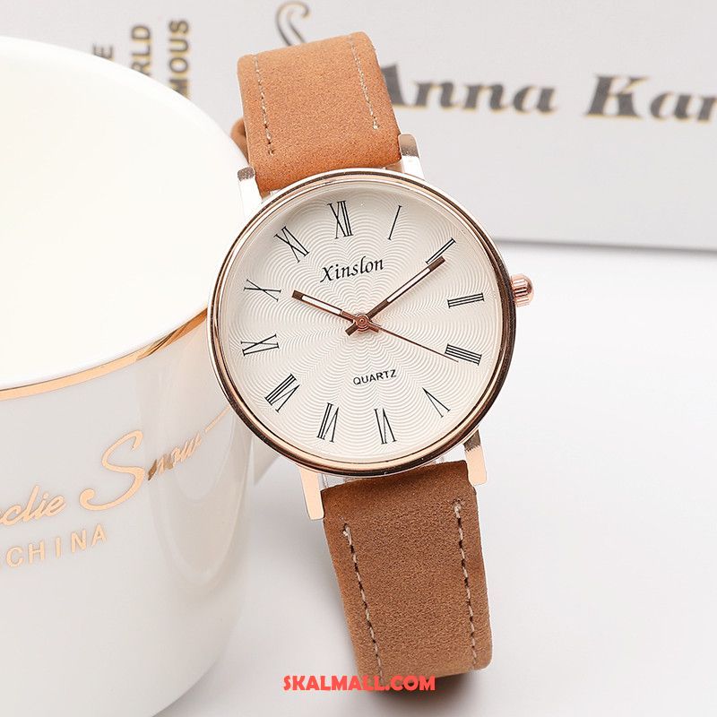 Armbandsur Dam Liten Bröstkorg Enkel Retro Blommor Elegant Köpa