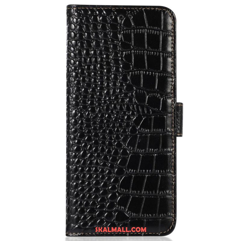 Fodral För Xiaomi 14 Ultra Crocodile Texture Rfid Blockering