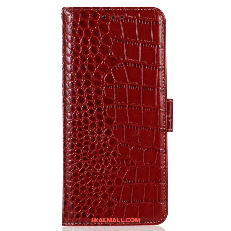 Fodral För Xiaomi 14 Ultra Crocodile Texture Rfid Blockering