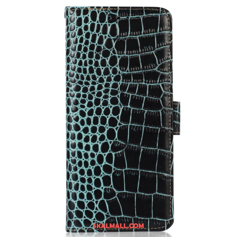 Fodral För Xiaomi 14 Ultra Crocodile Texture Rfid Blockering