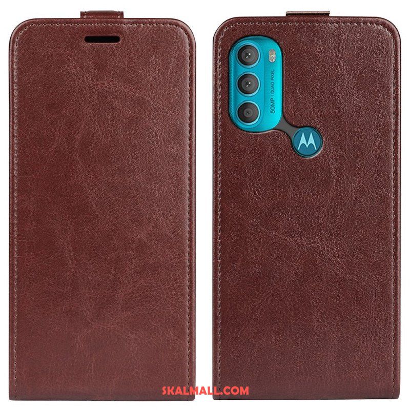 Fodral Moto G71 5G Folio-fodral Vikbar Retro