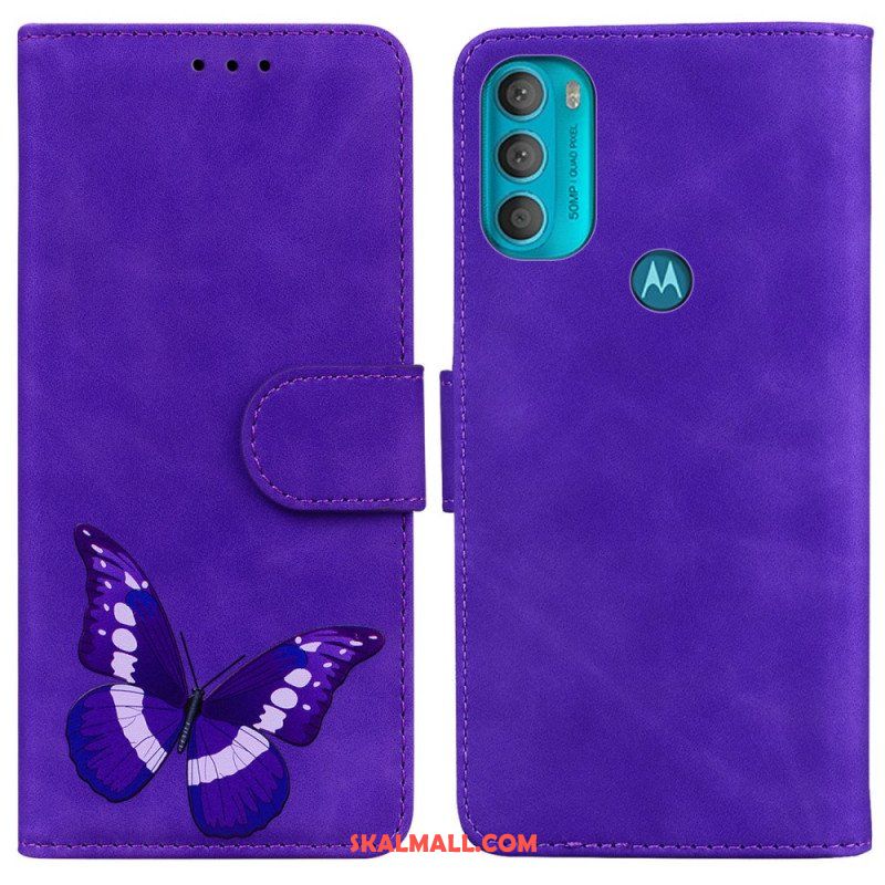 Fodral Moto G71 5G Skin-touch Butterfly