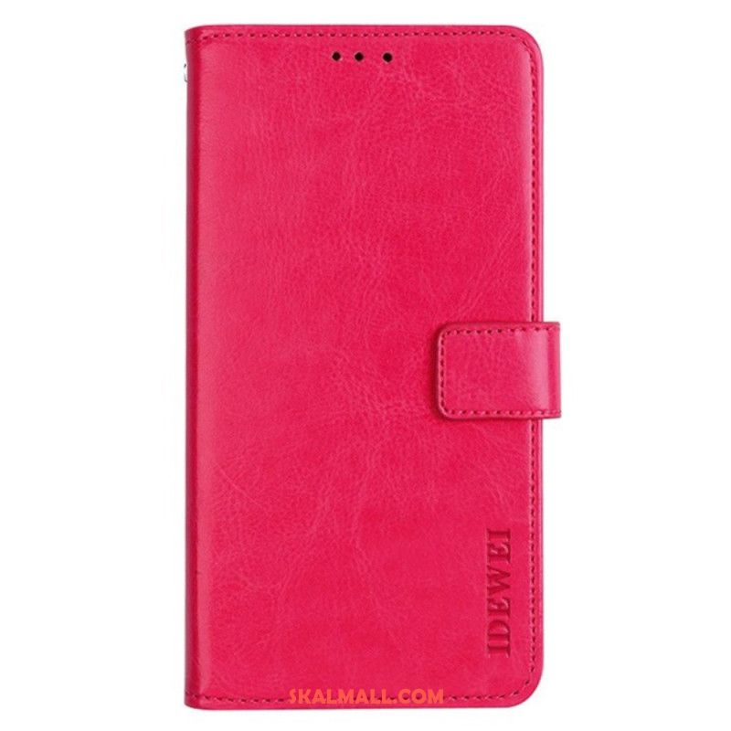 Fodral Oneplus 12 5g Faux Leather Retro Idewei