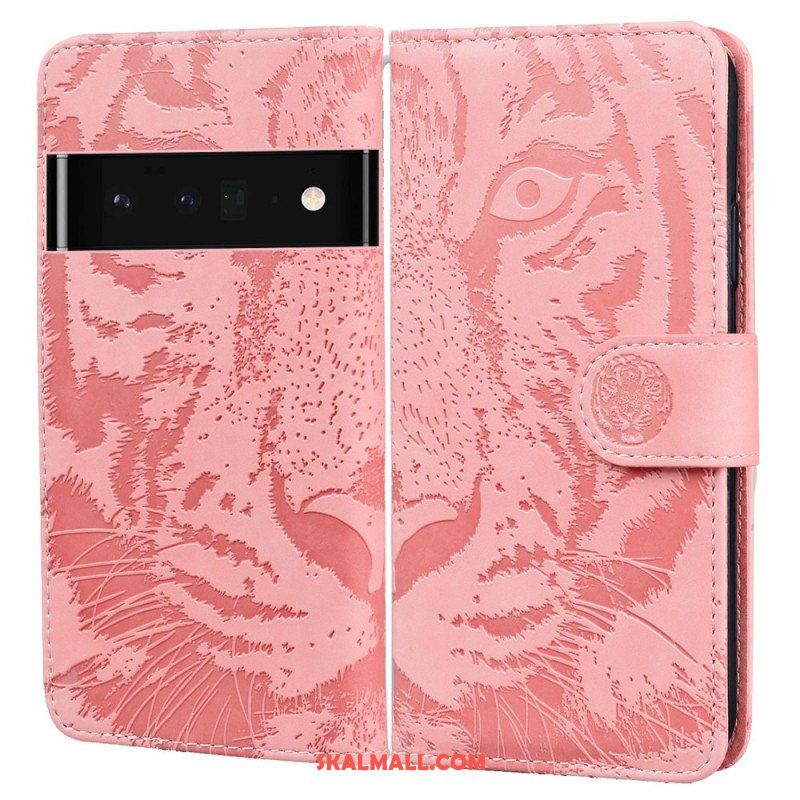 Fodral Oppo A74 4G Tiger Face Print