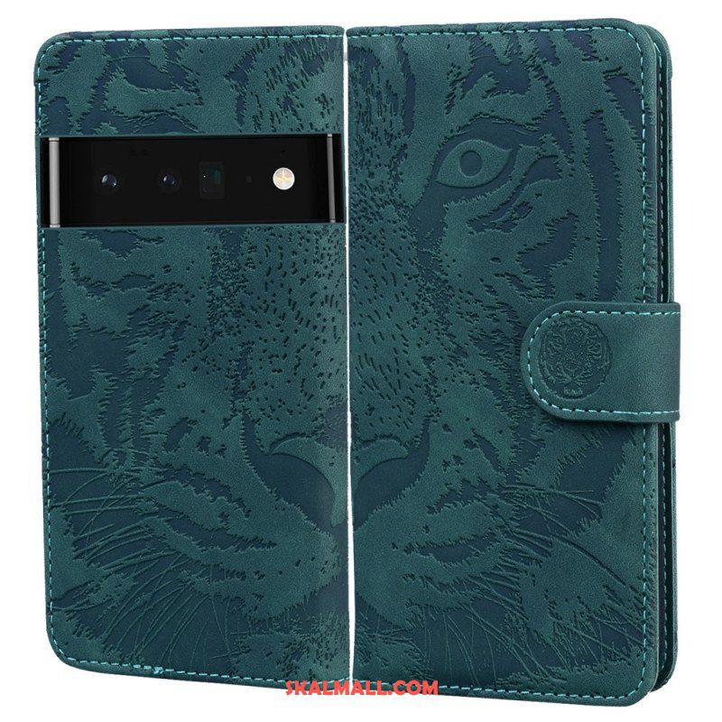 Fodral Oppo A74 4G Tiger Face Print