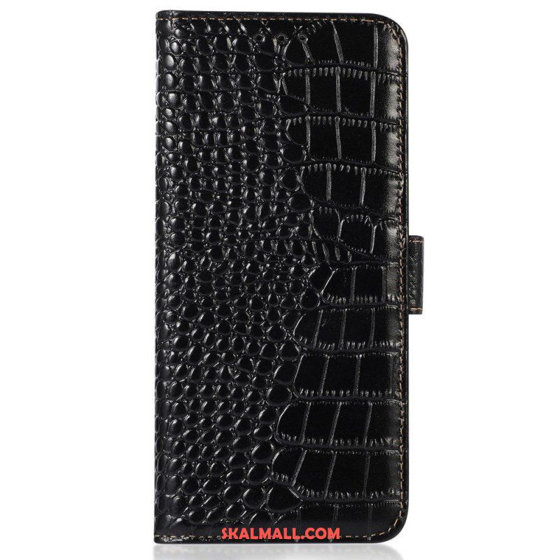 Fodral Samsung Galaxy M13 Crocodile Style Rfid