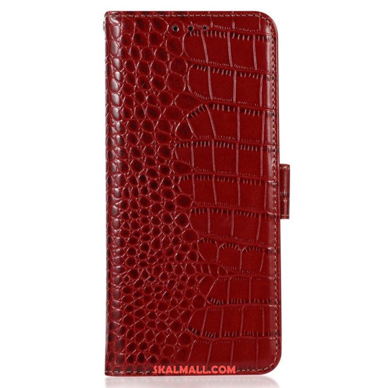 Fodral Samsung Galaxy M13 Crocodile Style Rfid