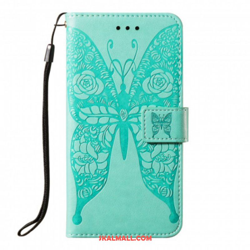 Fodral Samsung Galaxy S21 5G Fjärils Blommönster