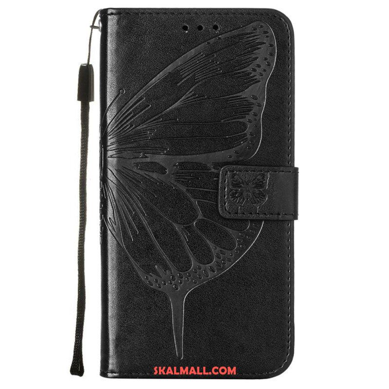 Fodral Samsung Galaxy S23 Plus 5G Med Kedjar Barock Strappy Butterfly