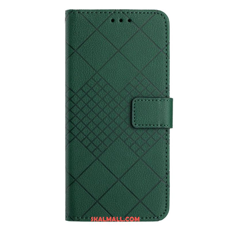 Fodral Xiaomi 14 Litchi Texture Diamanter Med Rem