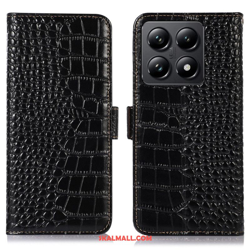 Fodral Xiaomi 14t Pro Crocodile Texture Läder