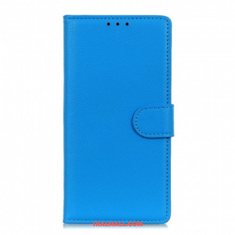 Fodral Xiaomi Redmi Note 10 / 10S Premium Litchi Lädereffekt