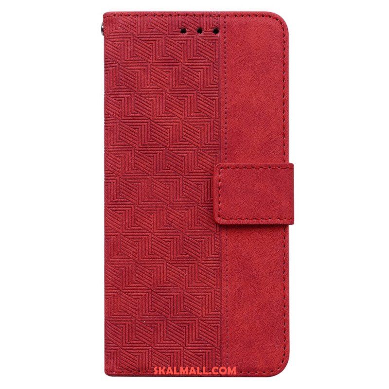 Fodral Xiaomi Redmi Note 12 5G Med Kedjar Strappy Mönster