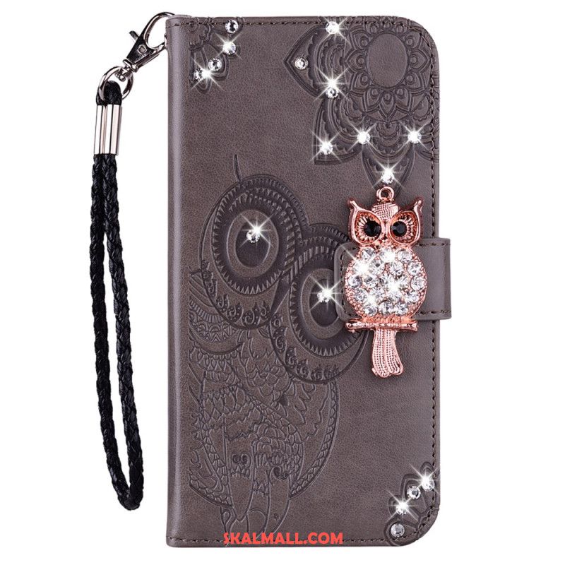 Fodral Xiaomi Redmi Note 13 Pro Plus 5g Owl Lanyard Charm