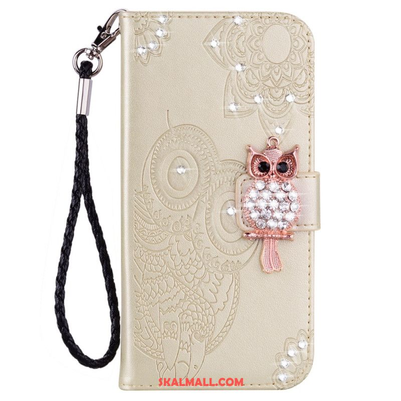 Fodral Xiaomi Redmi Note 13 Pro Plus 5g Owl Lanyard Charm