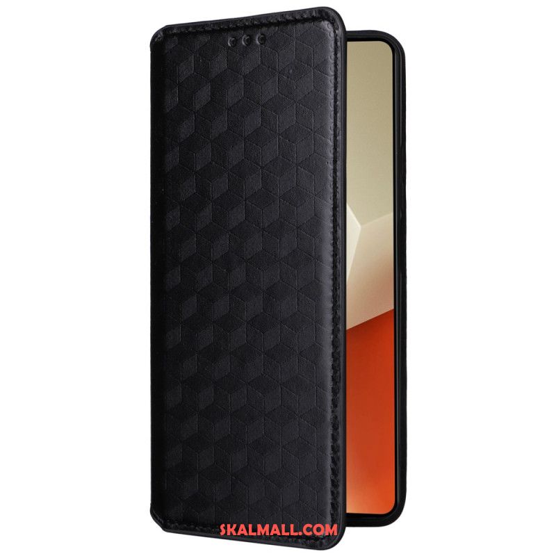 Folio-fodral För Xiaomi Redmi Note 13 Pro 5g 3d-kuber