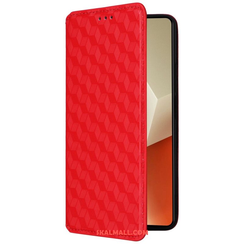 Folio-fodral För Xiaomi Redmi Note 13 Pro 5g 3d-kuber