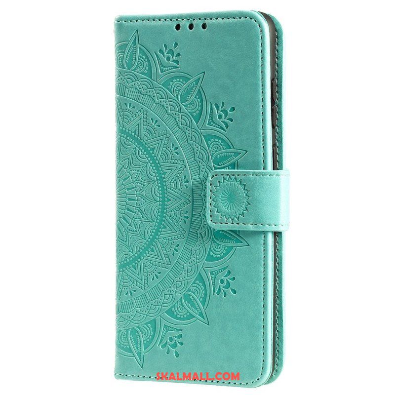 Folio-fodral OnePlus 10T 5G Med Kedjar Strappy Sun Mandala