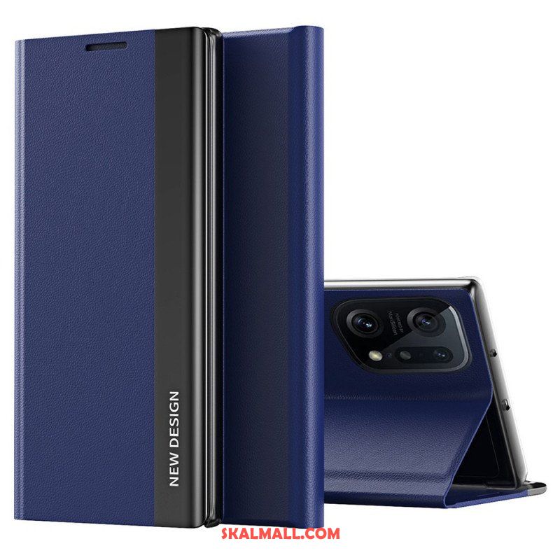 Folio-fodral Oppo Find X5 Pro Läderfodral Ny Design