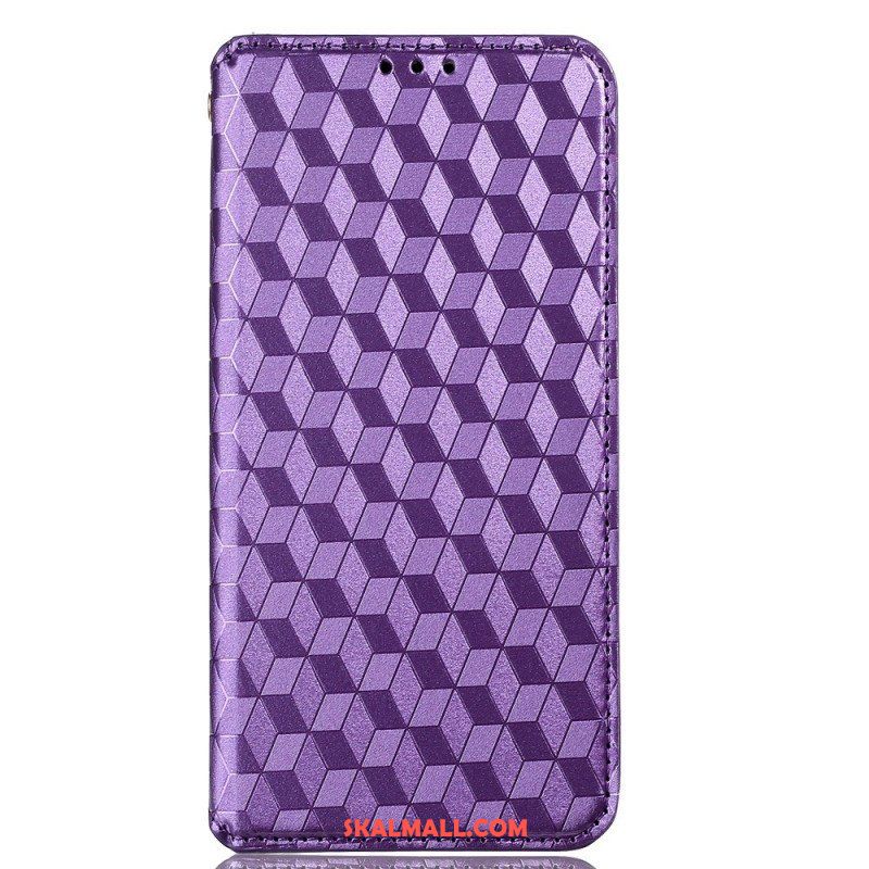 Folio-fodral Samsung Galaxy M53 5G Läderfodral 3d-kuber