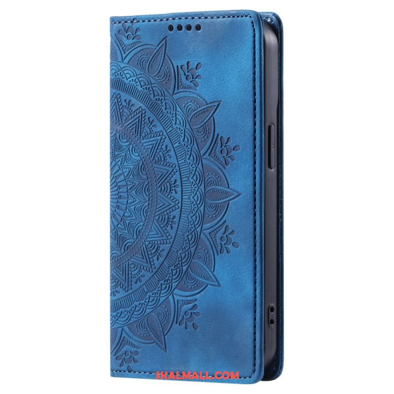 Folio-fodral Samsung Galaxy S24 Fe Mandala Mockaeffekt