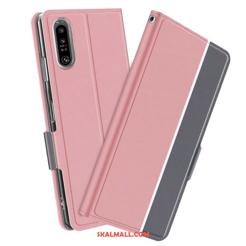 Folio-fodral Sony Xperia 1 IV Läderfodral Bicolor Baiyu