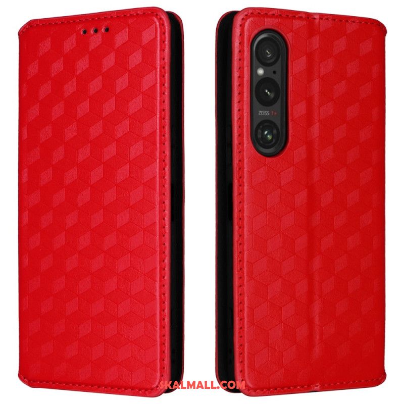 Folio-fodral Sony Xperia 1 Vi 3d-diamantmönster