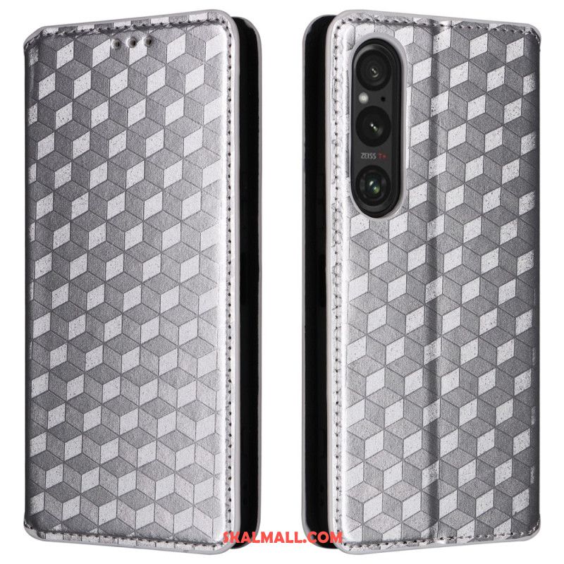 Folio-fodral Sony Xperia 1 Vi 3d-diamantmönster