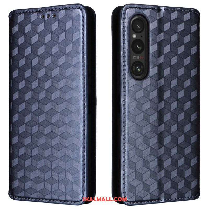 Folio-fodral Sony Xperia 1 Vi 3d-diamantmönster