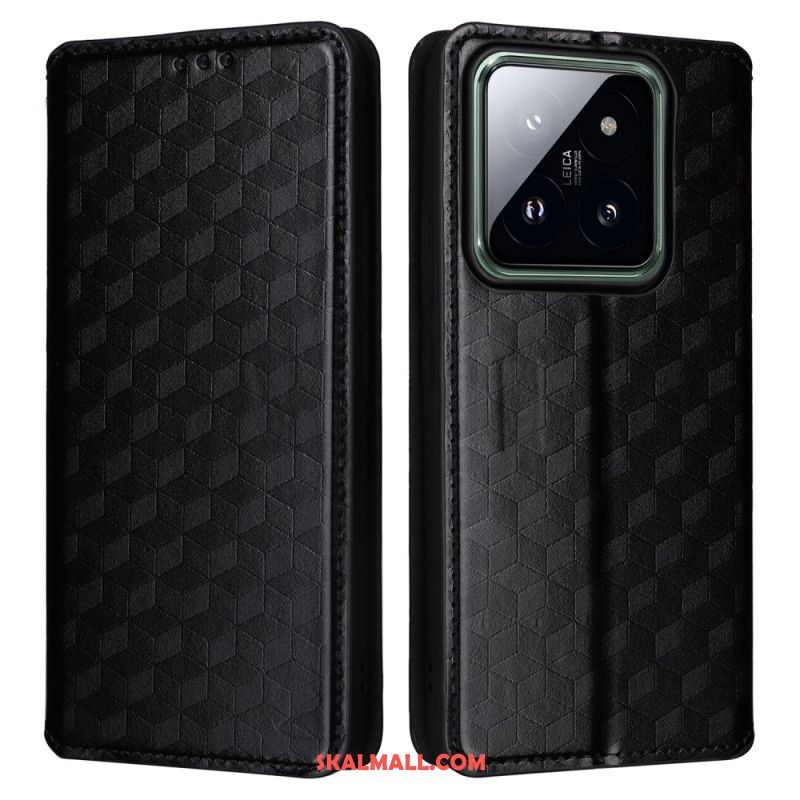 Folio-fodral Xiaomi 14 Pro 3d-kuber