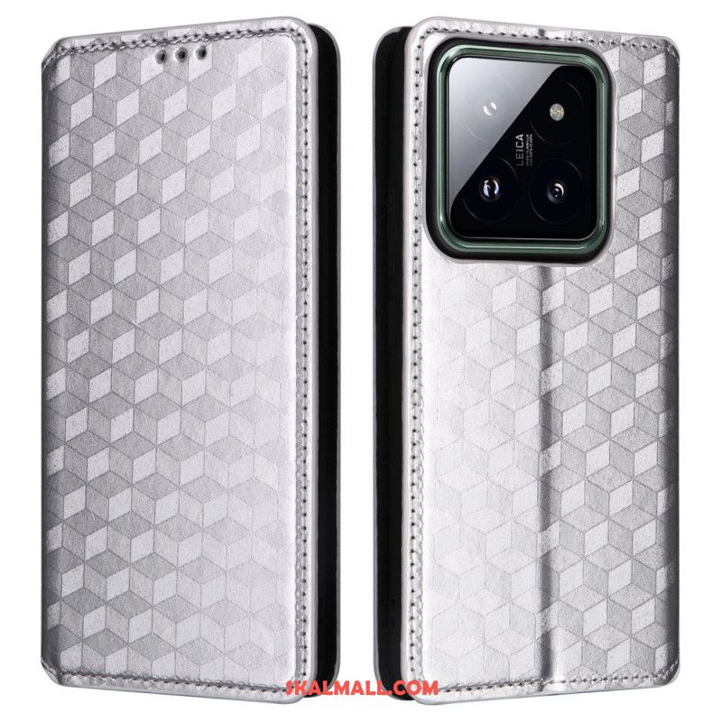 Folio-fodral Xiaomi 14 Pro 3d-kuber