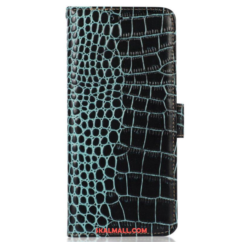 Folio-fodral Xiaomi Redmi Note 12 5G Crocodile Style Rfid