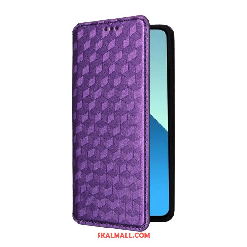 Folio-fodral Xiaomi Redmi Note 13 4g 3d-diamanter