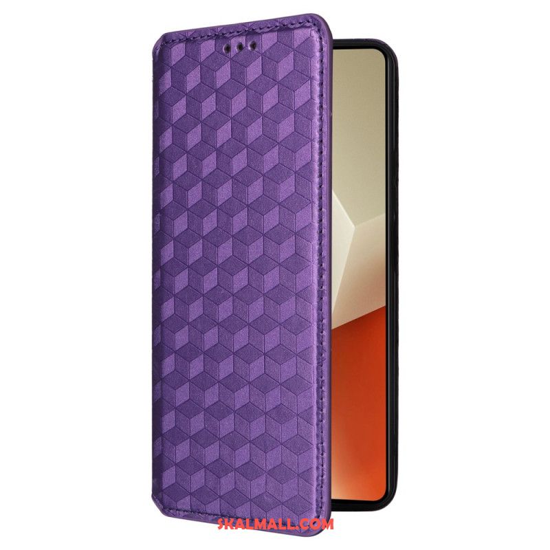 Folio-fodral Xiaomi Redmi Note 13 5g Telefonfodral 3d-kuber