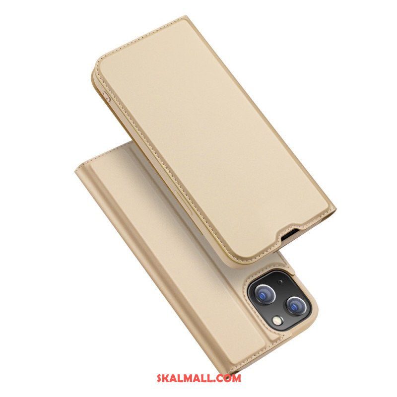 Folio-fodral iPhone 14 Läderfodral Skin Pro Dux Ducis