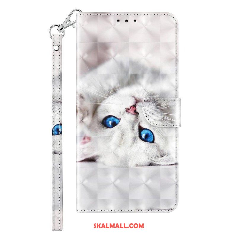 Folio-fodral iPhone 14 Med Kedjar Endast Thong Cats