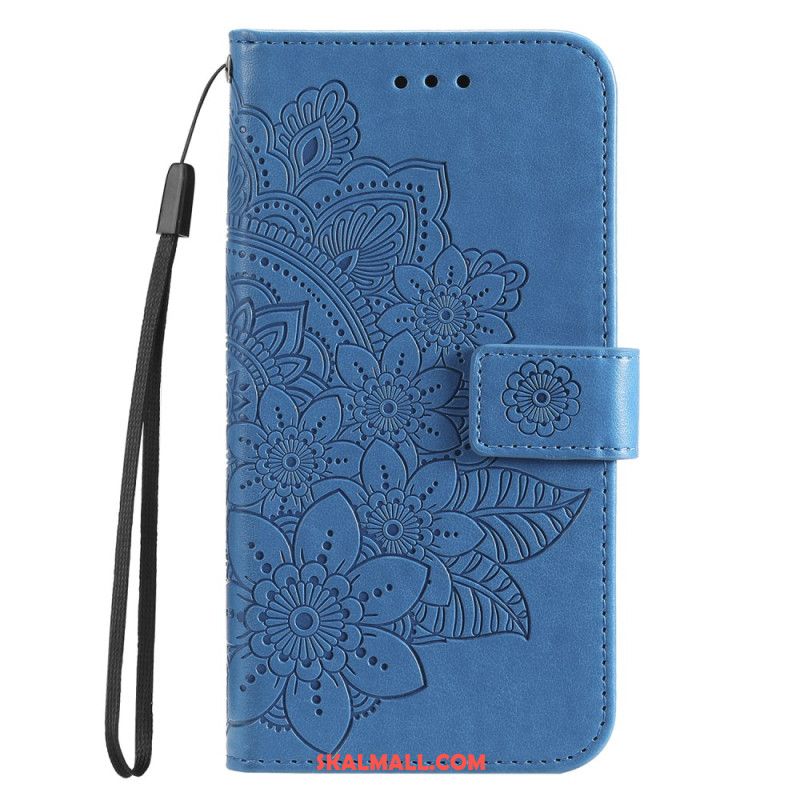 Läderfodral Huawei Nova 12s Telefonfodral Mandala Dekor Med Rem