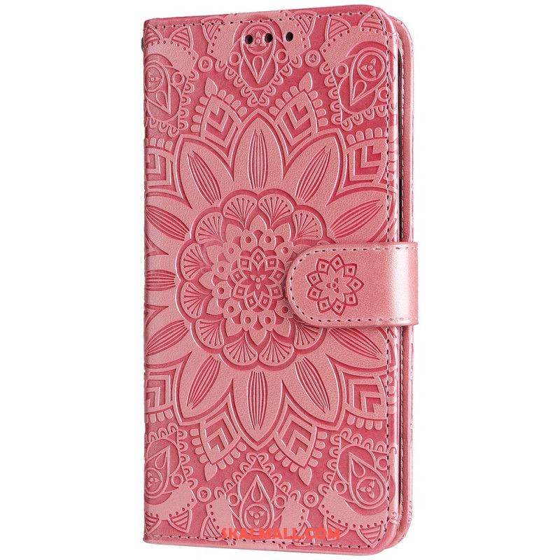 Läderfodral Oneplus 12r Telefonfodral Splendid Mandala Med Rem