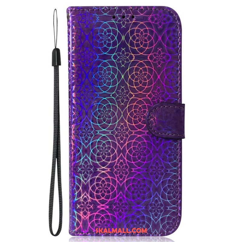 Läderfodral Oppo Reno 11f 5g Telefonfodral Strappy Disco Style