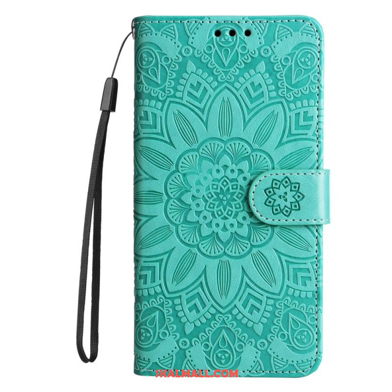 Läderfodral Oppo Reno 12f 5g Telefonfodral Flamboyant Mandala