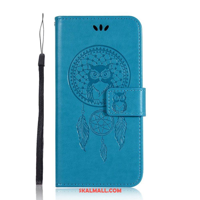 Läderfodral Samsung Galaxy A13 5G / A04s Lädereffekt Dream Catcher Owl