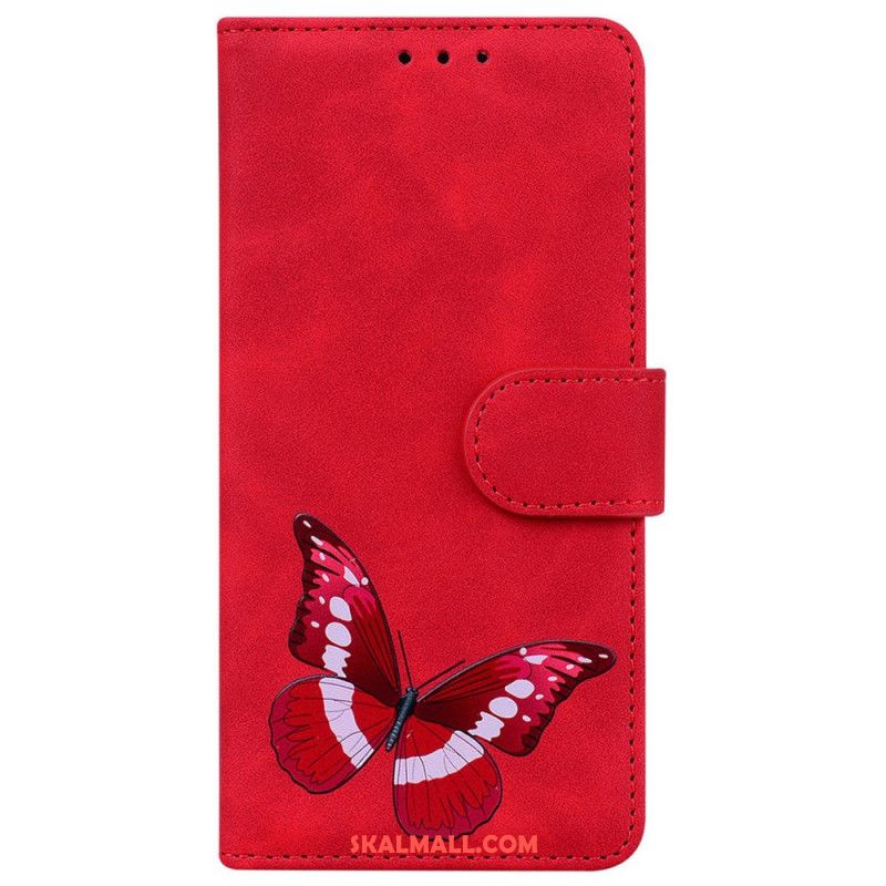 Läderfodral Samsung Galaxy A16 5g Telefonfodral Fjäril