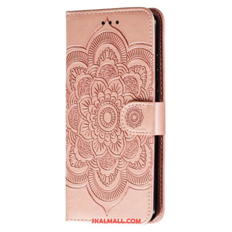 Läderfodral Samsung Galaxy A16 5g Telefonfodral Mandala Remmönster