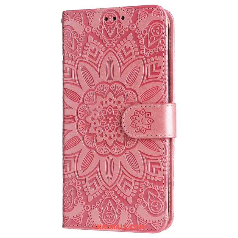 Läderfodral Xiaomi Redmi Note 13 4g Telefonfodral Blommandala Med Rem