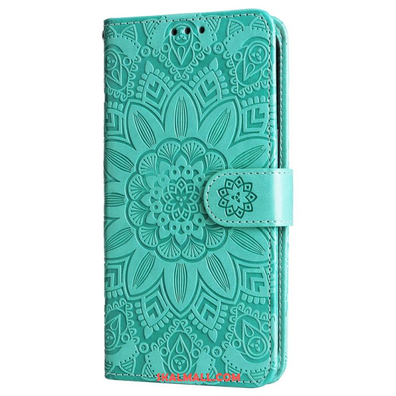 Läderfodral Xiaomi Redmi Note 13 4g Telefonfodral Blommandala Med Rem