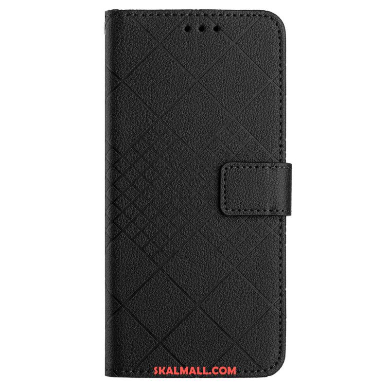 Läderskal Fodral Oneplus 12r Strappy Diamonds