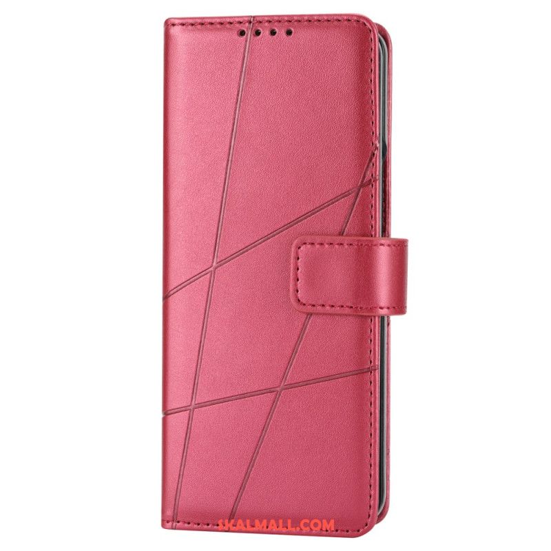 Läderskal Fodral Samsung Galaxy Z Fold 6 Strap Lines