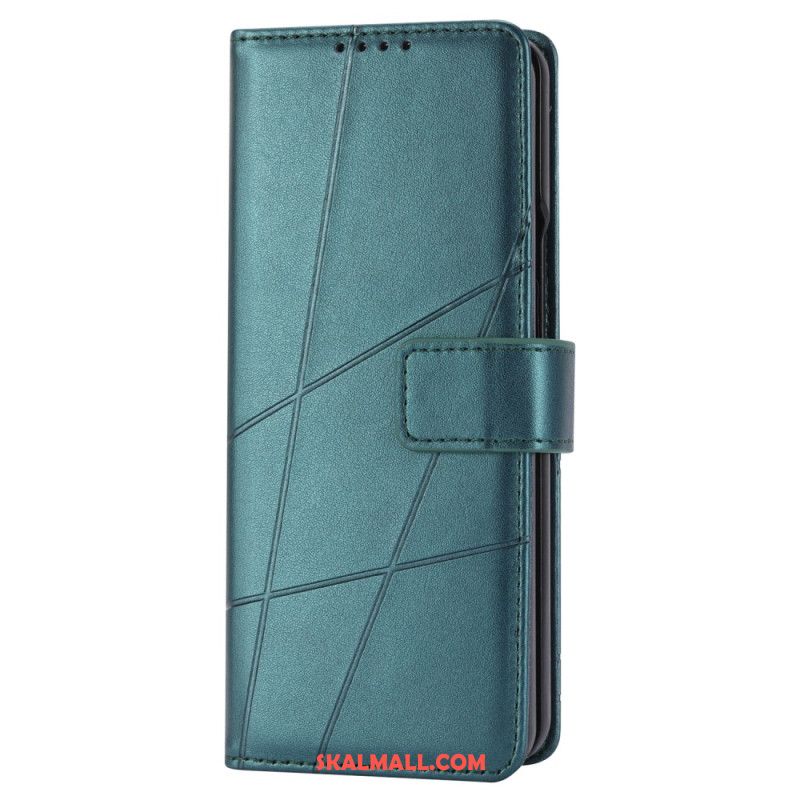 Läderskal Fodral Samsung Galaxy Z Fold 6 Strap Lines