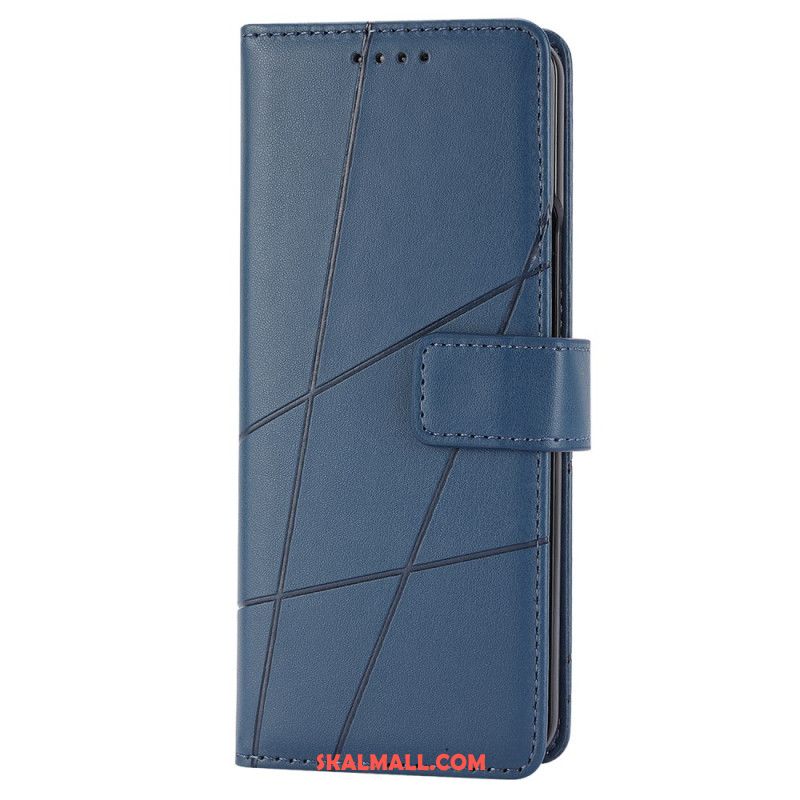 Läderskal Fodral Samsung Galaxy Z Fold 6 Strap Lines